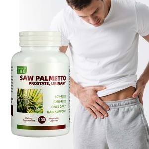 Prémio Saw Palmetto Suplemento Suporte Saudável Resposta Inflamatória Suplemento para Homens 100 Cápsulas Saw Palmetto Cápsulas - Product Image 1