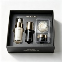 Nouveauté : Boîte d'emballage cosmétique rigide personnalisée avec insert en mousse pour flacons de parfum et de blush, boîte cosmétique artisanale