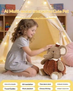 Peluche intelligente AI en forme d'animal mignon, jouet doudou, éléphant, lapin, compagnon créatif pour enfants, cadeau original 30cm, vente en gros - Product Image 6