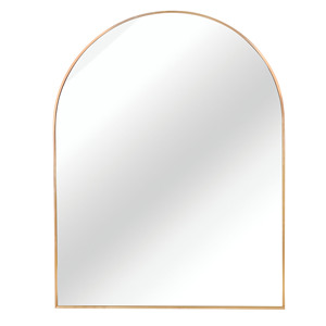 กระจกติดผนังทรงโค้งกรอบโลหะสีทอง ขนาด 30x36 นิ้ว สำหรับตกแต่งห้องน้ำ - Product Image 6