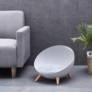 Lit d'usine universel et durable avec support, nid hémisphérique pour petits animaux, hamac-lit amovible et lavable - Product Image 4