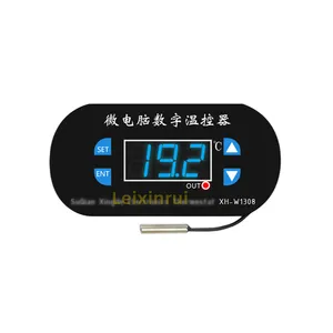 XH-W1308 12V 24v温度控制器数字温度控制开关温度控制可调数字显示0.1