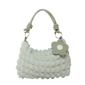 Borsa a Spalla Quadrata da Donna, Morbida e Plissettata, con <span class=keywords><strong>Tracolla</strong></span> Regolabile - Product Image 5