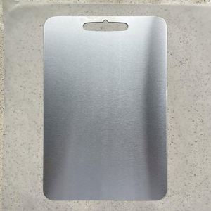 Tablas de Cortar de Acero Inoxidable 304 de Grado Alimenticio, Doble Cara, con Logotipo Personalizado, Aptas para Lavavajillas, Modernas para Cocina - Product Image 5