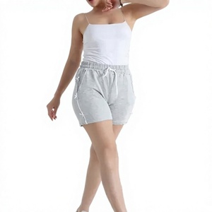 Shorts Deportivos de Verano para Mujer, Transpirables, Impermeables, de Secado Rápido, Ecológicos, Resistentes al Viento, 100% Algodón, con Lazo de Piel y Botones - Product Image 1