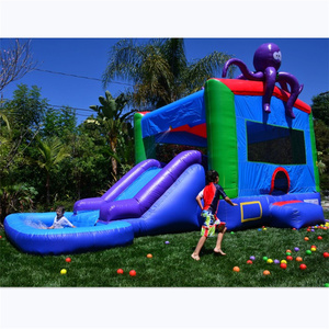 Hot Bán Xuất Khẩu Sang Panama Bạch Tuộc Theme <span class=keywords><strong>Inflatable</strong></span> Combo Lâu Đài Trượt Với Hồ Bơi Cho Trẻ Em Và Người Lớn Với Giá Tốt - Product Image 1