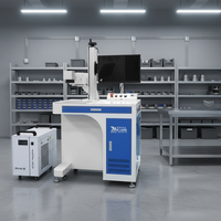 Nouvelle machine de marquage et de gravure laser UV 3D 5W 10W pour verre, prend en charge les formats DXF/BMP/DWG, refroidissement par eau CNC, haute précision