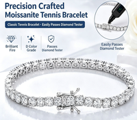 Bracelet Tennis Classique en Gros, Bracelet en Argent Zircon de Luxe de Haute Qualité pour Femme, Bijoux Élégants