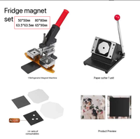 Kit de fabrication de magnets photo automatiques carrés et rectangulaires semi-automatiques 50*50MM et 63.5*63.5MM avec matériaux inclus