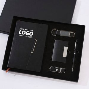 Premium Executive Gift <b>Set</b>: Branded <b>Notebook</b>, USB & Keychain - Perfect Corporate Gifts & Swag - Product Image 1