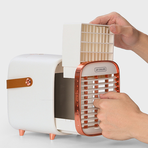 พัดลมระบายความร้อนแบบพกพาคุณภาพสูง ชาร์จผ่าน USB, พัดลมระบายความร้อนตั้งโต๊ะขนาดเล็กแบบชาร์จซ้ำได้ รับผลิตแบบ OEM - Product Image 4