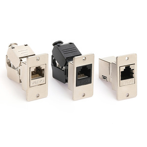 Kết nối mạng adapter cắm Cat6 cat6A RJ45 Keystone Jack Modular RJ45 Adapter thẳng nối bảng điều chỉnh RJ45 <span class=keywords><strong>Splitter</strong></span> - Product Image 4