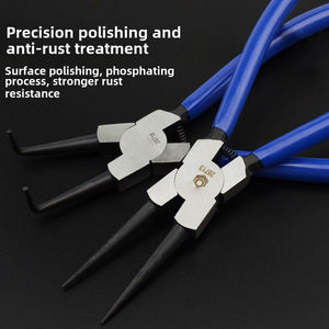 Herramienta Profesional para Reparación de Automóviles, <span class=keywords><strong>Alicates</strong></span> Multifunción para Anillos de Retención Internos y Externos, Rectos y Curvos, de Acero al Cromo Vanadio - Product Image 4