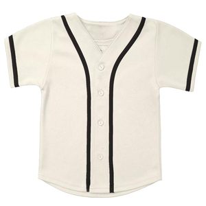 Grosir kaus Baseball anak-anak, baju atasan olahraga bisbol berkancing Hip Hop pribadi untuk anak laki-laki dan perempuan - Product Image 3