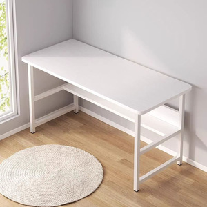 Bureau d'ordinateur moderne et simple blanc avec <span class=keywords><strong>étagère</strong></span> ouverte pour le rangement, idéal pour la maison, le bureau, la chambre ou le salon - Product Image 4