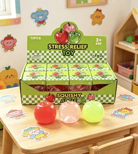 <b>Squishy</b> Apple Stress Relief Fidget Toys Soft Squeeze Sensory Decompression Toy - Product Image 3