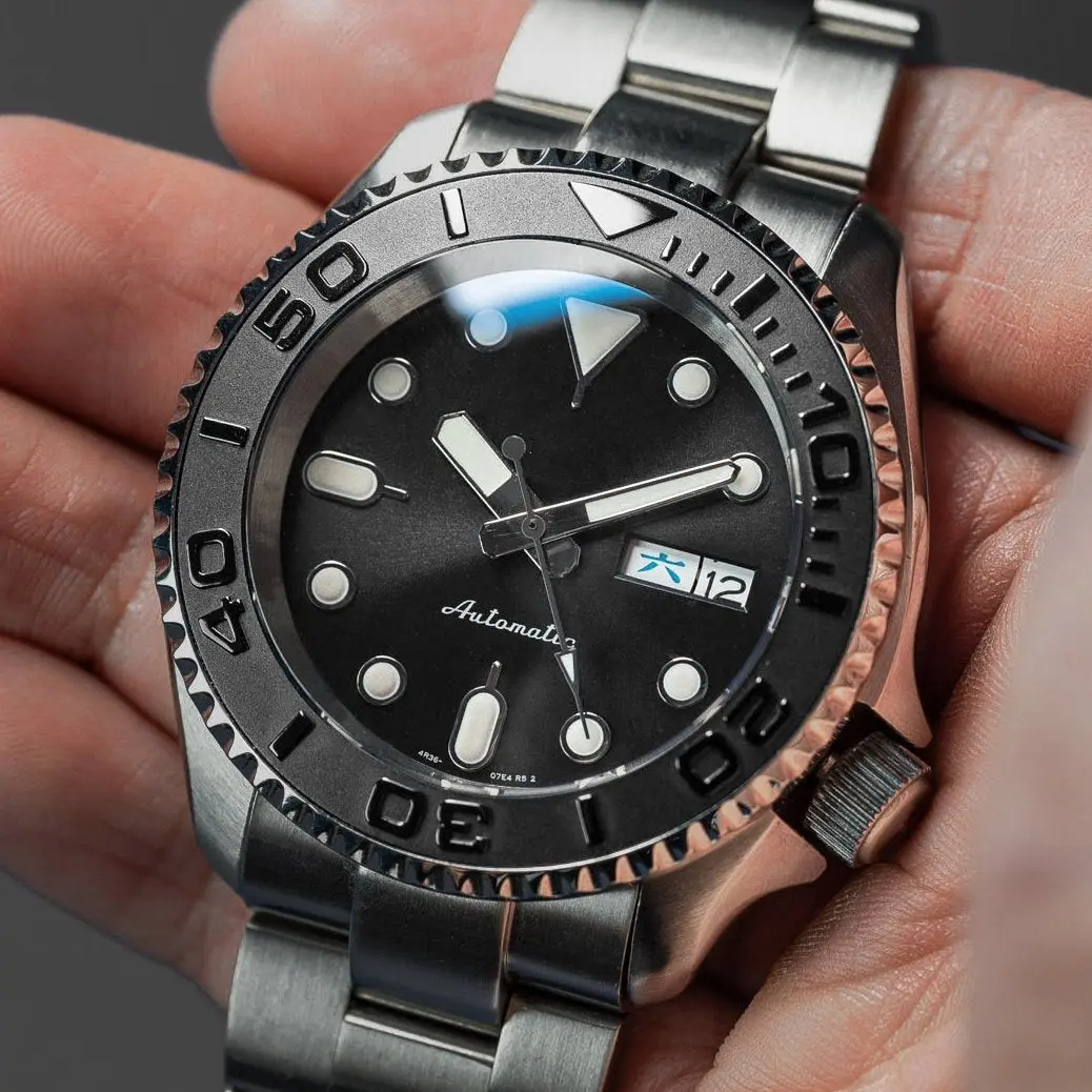 Wholesale 38mm Sloped Ceramic watch Bezel inset part for seiko skx007 009 srpd mod bezel