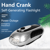 Mini lampe torche à manivelle d'urgence, lampe LED rechargeable, lampe de charge, torche pour le camping en plein air