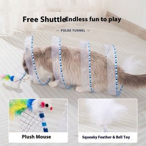 Túnel para Gatos Plegable de Entrega Rápida, Túnel Espiral para Gatos de 10 Pulgadas, Juguete Portátil para Gatos, Juguetes Personalizados para Gatos - Product Image 4