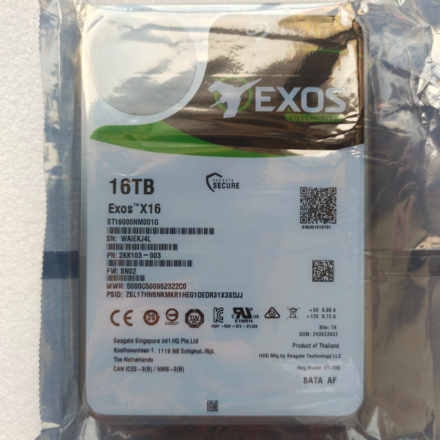 Wholesale Original Stock SATA Hard Drive 1T 2T 4T 6T 8T 10T 12T 14T 16T ST4000NE001 ST16000NM001G 7200RPM for Nas