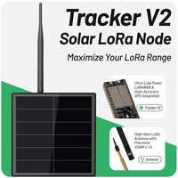 Répéteur de nœud solaire en mesh D5L-H5 avec module GPS LoRa Heltec Tracker V2 intégré, kits de dispositifs Meshtastic Meshcore clignotants, traceur GPS