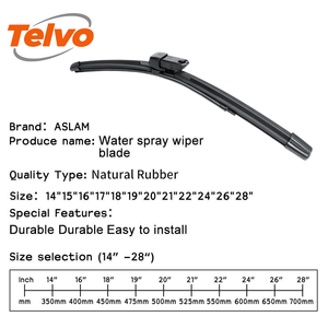 Lame d'essuie-glace TELVO à pulvérisation d'eau, sans cadre, avec buse intégrée, pour pare-brise de voiture, vente en gros directe d'usine, haute qualité - Product Image 4