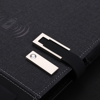 Carnet intelligent AI A5 - Charge sans fil rapide 15W et batterie externe 8000mAh - Agenda exécutif haut de gamme pour cadeau d'affaires