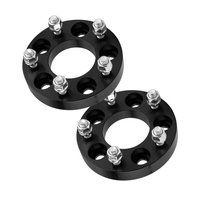 Entretoises de roue forgées sur mesure en aluminium 6061-T6 NOIR, 4 pièces, 2 po, 5x4.5, centrées sur le moyeu, 1/2"x20 pour Jeep Liberty Grand Cherokee (Compatible avec : Ford Ranger)