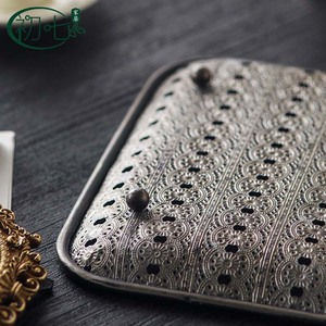 Bandeja Decorativa Estilo Bohemio, Rectangular, de Plástico, Para Decoración del Hogar - Product Image 3