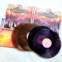 Disque vinyle translucide à effet éclaboussures de couleur (7"-12" 115g) ou disque vinyle LP or/argent avec emballage personnalisé