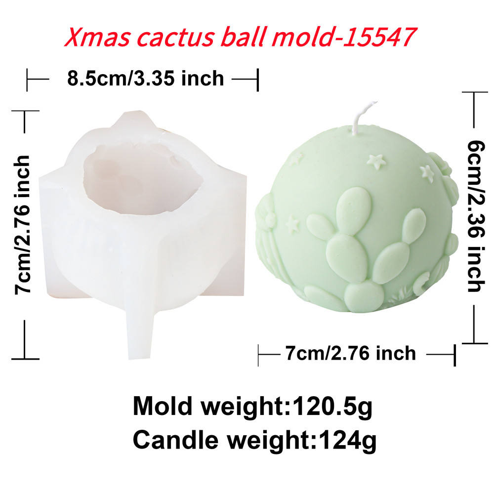แม่พิมพ์ลูกบอลแคคตัสคริสต์มาส-15547
