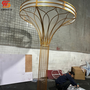 SMOOTH 7-8ft Giant Lotus Petal Metal Wedding <b>Backdrop</b> Detachable Iron <b>Backdrop</b> <b>Stand</b> for Outdoor Outdoor Decor - Product Image 6