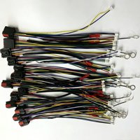 Ensemble de faisceaux de câbles complexes multicolores et multipolaires sur mesure avec plusieurs connecteurs, bornes à fourche pour appareils électroménagers