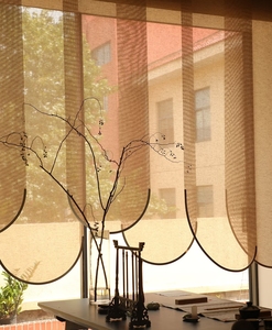 Persianas con Base Arqueada y Marco Metálico, Cortinas <span class=keywords><strong>de</strong></span> Gasa <span class=keywords><strong>de</strong></span> <span class=keywords><strong>Lino</strong></span> Liso para Separar Ambientes en Casas <span class=keywords><strong>de</strong></span> Huéspedes y Salones <span class=keywords><strong>de</strong></span> Té - Product Image 6