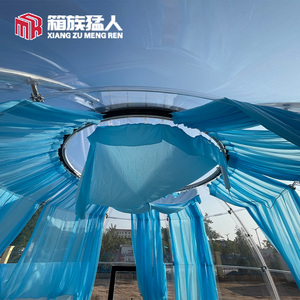 Carpa Domo Geodésica de Lujo Moderna, Transparente, Impermeable, para Glamping, con Vista al Cielo Estrellado, para las Cuatro Estaciones, con Marco de Aluminio - Product Image 2