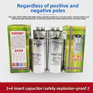 <span class=keywords><strong>Condensateur</strong></span> de démarrage de moteur de <span class=keywords><strong>climatiseur</strong></span> 500V CBB65A pour compresseur de climatisation, ventilateur de condenseur, cylindrique - Product Image 2