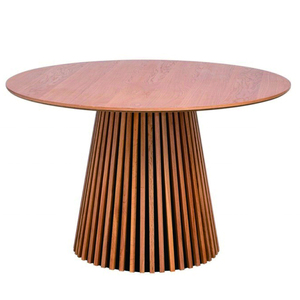 Mesa de Comedor Tradicional de Madera de Roble de 120 cm de Diámetro - Product Image 4