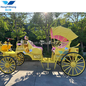 Buggy turístico eléctrico de lujo, transporte especial Popular para bodas, carruaje tirado por caballos para hacer turismo - Product Image 4