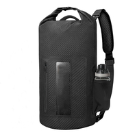 Sac à dos étanche léger à fermeture roll-top 10L/20L avec poche transparente pour activités de plein air, voyages, kayak, navigation