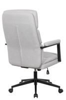 Chaise de bureau exécutive moderne et contemporaine en tissu avec hauteur réglable, accoudoirs réglables, roulettes pivotantes inclinables pour le travail et l'étude