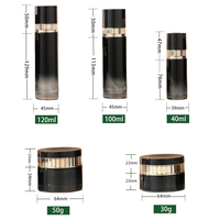 Stoples krim kosmetik, wadah kemasan kosmetik kaca Makeup 30G 50G 100Ml 120Ml