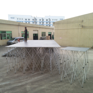 <b>Aluminum</b> lighting flexible stage riser portable banquet stage system - Product Image 3