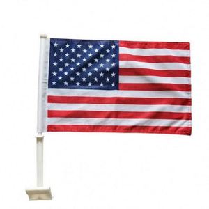 Customized Waterproof Portable Car Window Clips <b>Flag</b> Blank Mini Polyester Country Car <b>Flag</b> with Plastic Pole - Product Image 6