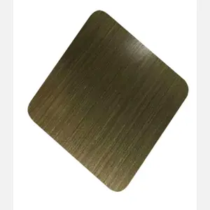 رقاقة معدنية قوية من TZL رقم 4 مقاومة للتآكل والحرارة العالية وتزيين أبواب Elevato Tisco مصنوعة من الفولاذ المقاوم للصدأ والخشب