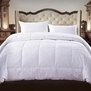 Custom Nieuwe Hotel Effen Kleur Witte Spreien Microfiber 100 Polyester Katoen Zomer Bed Quilts Cover