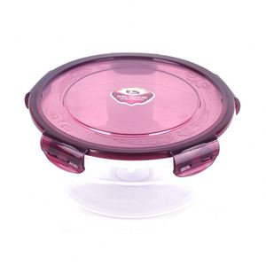 Food Grade Plastic Airtight <b>Storage</b> Box Set Round Microwave Safe Food <b>Container</b> for <b>Kitchen</b> Fridge Stall Lunch Prep - Product Image 4