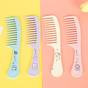 Colorful Plastic <b>Hair</b> <b>Combs</b> Mixed Colors Fine Tooth Lightweight Cartoon Design For Student Dormitory Use - Product Image 3