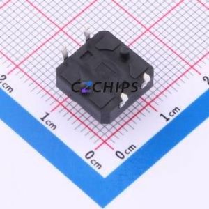 TP11012680 Tactile Switch Through hole Component (THT),12x12mm Switch Single Pole Single Throw Round Button 2.6N Through Hole - Product Image 2