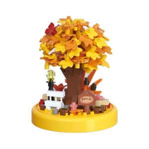 Blocs de construction en plastique pour maison dans les arbres aux fleurs de cerisier, compatibles avec les jouets décoratifs, toutes saisons, 7392-7394 7414-7422 7231-7242 - Product Image 5