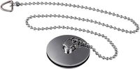 Chrome Plaqué Argent Couleur Laiton Boule Courte Chaîne En Laiton Évier Bassin Bouchon Déchets Baignoire Bouchon D'étanchéité